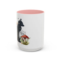 Mug - Fox Silhouette Mushroom Giftable Accent Coffee Mug (11, 15oz)