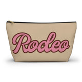 Cream Pink Rodeo Travel Accessory Pouch, Check Out My Matching Weekender Bag! Free Shipping!!!