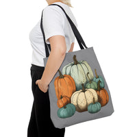 Pumpkin Stack Autumn Blues Fall Vibes Tote Bag!