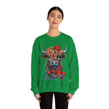 Valentines Day Highlander Cow Love Unisex Sweatshirt! Retro! Plus Sizes Available!