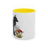 Mug - Fox Silhouette Mushroom Giftable Accent Coffee Mug (11, 15oz)