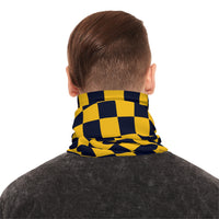 Black and Yellow Plaid Lightweight Neck Gaiter! 4 Sizes Available! Free Shipping! UPF +50! Great For All Outdoor Sports!