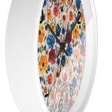 Boho Floral Cream Print Wall Clock! Perfect For Gifting! Free Shipping!!! 3 Colors Available!