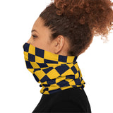 Black and Yellow Plaid Lightweight Neck Gaiter! 4 Sizes Available! Free Shipping! UPF +50! Great For All Outdoor Sports!