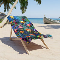Boho Quilted Patchwork 100 Percent Cotton Backing Beach Towel! Free Shipping!!! Gift to a Friend! Travel in Style!