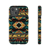 Black Aztec Tough Cases! Cellphone Cases! Multiple Sizes Available! Apple iPhone, Samsung Galaxy, and Google Pixel devices!