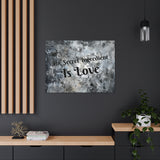 Western The Secret Ingredient is Love Grey and Black Canvas Gallery Wraps!