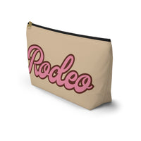 Cream Pink Rodeo Travel Accessory Pouch, Check Out My Matching Weekender Bag! Free Shipping!!!