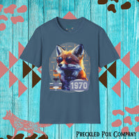 Retro Fox Graphic Tee! Ultra Soft! Free Shipping! Summer Vibes!