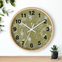 Boho Paint Washed Green Print Wall Clock! Perfect For Gifting! Free Shipping!!! 3 Colors Available!