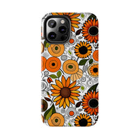 Sunflowers and Daisies Retro Fall Vibes Tough Phone Cases!