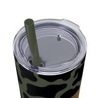 Your So Golden Butterfly Cow Printed Skinny Tumbler with Straw, 20oz! Multiple Colors!