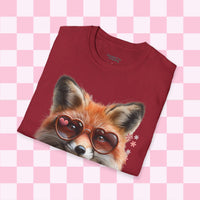 Retro Fox Sunglasses Valentines Day T-Shirt! Valentines Day! Spring Vibes! Graphic Tees!