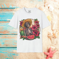 Watermelon Skeleton Unisex Graphic Tees! Summer Vibes! All New Heather Colors!!! Free Shipping!!!