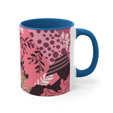 Boho Pink Quilted Accent Coffee Mug, 11oz! Free Shipping! Great For Gifting! Lead and BPA Free!