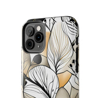 Neutral Autumn Leaves Fall Vibes Tough Phone Cases!