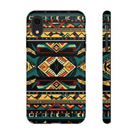 Black Aztec Tough Cases! Cellphone Cases! Multiple Sizes Available! Apple iPhone, Samsung Galaxy, and Google Pixel devices!