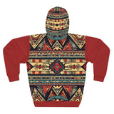 Reds Tans and Browns Aztec Unisex Pullover Hoodie! All Over Print! New!!!