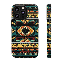 Black Aztec Tough Cases! Cellphone Cases! Multiple Sizes Available! Apple iPhone, Samsung Galaxy, and Google Pixel devices!