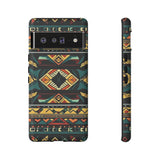 Black Aztec Tough Cases! Cellphone Cases! Multiple Sizes Available! Apple iPhone, Samsung Galaxy, and Google Pixel devices!