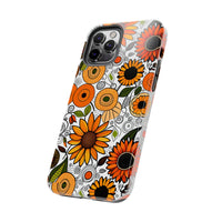 Sunflowers and Daisies Retro Fall Vibes Tough Phone Cases!