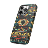 Black Aztec Tough Cases! Cellphone Cases! Multiple Sizes Available! Apple iPhone, Samsung Galaxy, and Google Pixel devices!