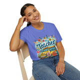 The Teacher Floral School Bus Unisex Graphic Tees! All New Heather Colors!!! Free Shipping!!! Back To School!