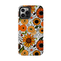 Sunflowers and Daisies Retro Fall Vibes Tough Phone Cases!