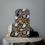 Spider Webs and Candy Corn Little Ghost Halloween Tough Phone Cases! Fall Vibes!