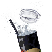 Your So Golden Butterfly Cow Printed Skinny Tumbler with Straw, 20oz! Multiple Colors!