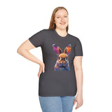 Easter Bunny With Glasses Unisex Graphic Tees! Spring Vibes! All New Heather Colors!!! Free Shipping!!!