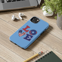 Love Red white and Blue Independence Day Tough Phone Cases!