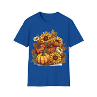 Sunflower Pumpkin Patch Halloween Fall Vibes Unisex Graphic Tees!