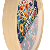 Boho Purple and Orange Ombre Print Wall Clock! Perfect For Gifting! Free Shipping!!! 3 Colors Available!