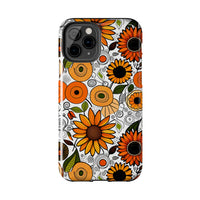 Sunflowers and Daisies Retro Fall Vibes Tough Phone Cases!