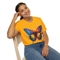 Spring Rainbow Butterfly Unisex Graphic Tees! Spring Vibes! All New Heather Colors!!! Free Shipping!!!