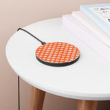 Vibrant Orange Daisy Wireless Phone Charger! Free Shipping!!!