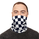 Black and White Plaid Lightweight Neck Gaiter! 4 Sizes Available! Free Shipping! UPF +50! Great For All Outdoor Sports!