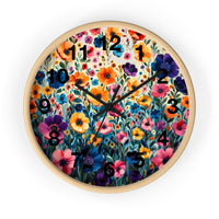 Boho Purple and Orange Ombre Print Wall Clock! Perfect For Gifting! Free Shipping!!! 3 Colors Available!