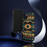 Black Aztec Tough Cases! Cellphone Cases! Multiple Sizes Available! Apple iPhone, Samsung Galaxy, and Google Pixel devices!