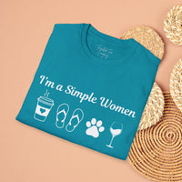 I'm a Simple Women Unisex Graphic Tees! Summer Vibes! All New Heather Colors!!! Free Shipping!!!