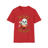 Spooky Season Little Ghost in a coffee Cup Halloween Unisex Graphic Tees! Fall Vibes!