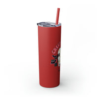 Creep It Real Roller Skating Skinny Tumbler with Straw, 20oz! Multiple Colors! Halloween!