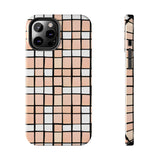 Pastel Pink Checkerboard Tough Phone Cases, Case-Mate!