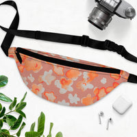 Coral Orange Splash Unisex Fanny Pack! Free Shipping! One Size Fits Most!