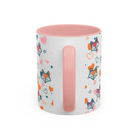 Coffee Mug - Fox Heart Medley Valentines Day Mug (11, 15oz)