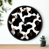 Black and Brown Cow Print Wall Clock! Perfect For Gifting! Free Shipping!!! 3 Colors Available!