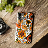 Sunflowers and Daisies Retro Fall Vibes Tough Phone Cases!