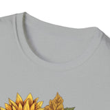 Sunflower Pumpkin Patch Halloween Fall Vibes Unisex Graphic Tees!