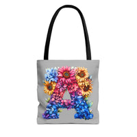 Letter A Initial Tote Bag! Perfect for Gifting, School, Birthdays, Shopping!